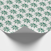 Groen kerstpapier voor kerstinpakken cadeaupapier (Hoek)