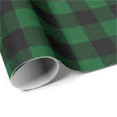 Groen kerstritssluitpapier met tartan cadeaupapier (Rol Hoek)