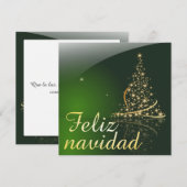 Groen kerstthema met kerstboom. V2.0 (Voorkant / Achterkant)