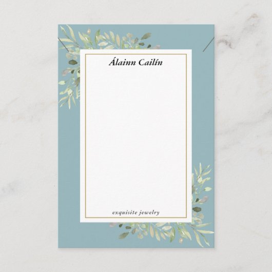 Groen Ketting Sieraden Display Kaart (Voorkant)