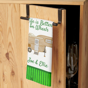 Groen keukenhanddoekje voor reishanddoeken, Gezegd Theedoek