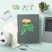Groen kikkerhaar sticker (iPad Cover)