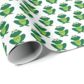 Groen kikkerpapier cadeaupapier (Rol Hoek)