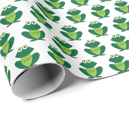 Groen kikkerpapier cadeaupapier (Rol Hoek)