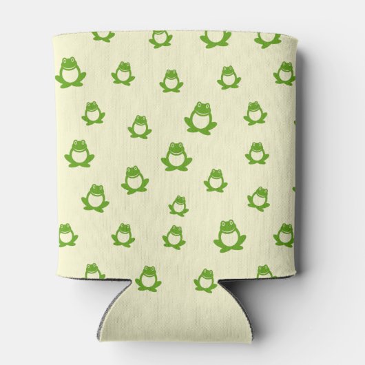 Groen kikkerpatroon blikjeskoeler (Achterkant)