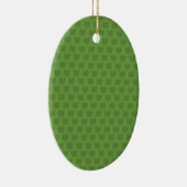 Groen kikkerpatroon keramisch ornament (Rechts)