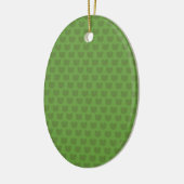 Groen kikkerpatroon keramisch ornament (Links)
