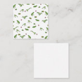 Groen kikkerpatroon notitiekaartje (Voorkant / Achterkant)