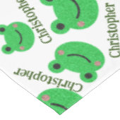 Groen kikkerpatroon tafelkleed (Gekanteld)