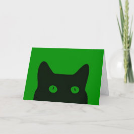 Groen Kitten Kat Kerstmis Purrfecte Feestdagen Kaart