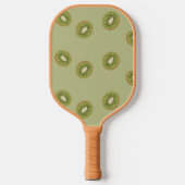 Groen kiwi-slippatroon pickleball paddle (Voorkant)
