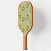 Groen kiwi-slippatroon pickleball paddle (Links)