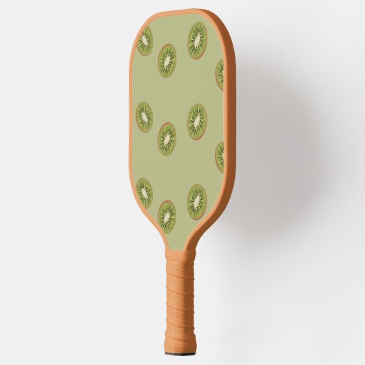 Groen kiwi-slippatroon pickleball paddle (Links)