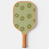Groen kiwi-slippatroon pickleball paddle (Achterkant)
