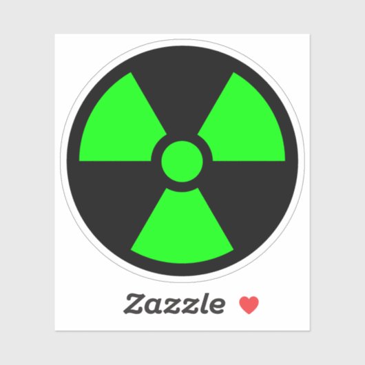 Groen klaverblad symbool op zwarte achtergrond sticker (Vel)