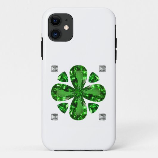 Groen klaverpatroon Case-Mate iPhone case (Achterkant)