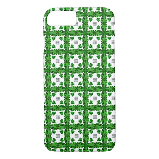 Groen klaverpatroon Case-Mate iPhone case (Achterkant)