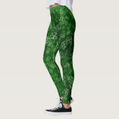 Groen klaverpatroon leggings (Links)