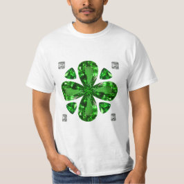 Groen klaverpatroon t-shirt
