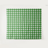 Groen klaverpatroon wandkleed (Voorkant (horizontaal))