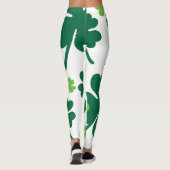 Groen klavertje vier blaadjes. St. Patrick's Day Leggings (Achterkant)