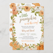 groen klein pompoen Baby shower Kaart (Voorkant / Achterkant)