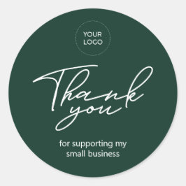 Groen | Kleine Bedankje-verpakking sticker