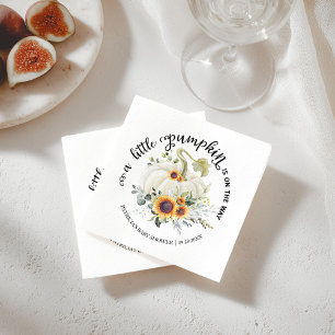 Groen Kleine Pompoen Herfst Baby Shower Servetten