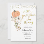 Groen Kleine Pompoen is op weg Uitnodiging (Voorkant)