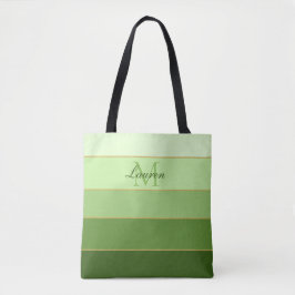 Groen kleurblok gepersonaliseerd tote bag