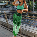 Groen kleurenblok Glitter St. Patrick's Day Leggings<br><div class="desc">Dit ontwerp werd gecreeerd door digitale kunst. Het kan worden gepersonaliseerd door de aanpassingsknoop te klikken en de kleur te veranderen, een naam, initialen of uw favoriete woorden toe te voegen. Neem contact met me op colorflowcreations@gmail.com als je dit ontwerp op een ander product wilt gebruiken. Koop mijn originele abstracte...</div>