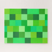 Groen kleurenblok Puzzle 16 x 20 Legpuzzel (Horizontaal)