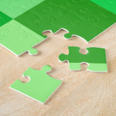 Groen kleurenblok Puzzle 16 x 20 Legpuzzel (Zijkant)
