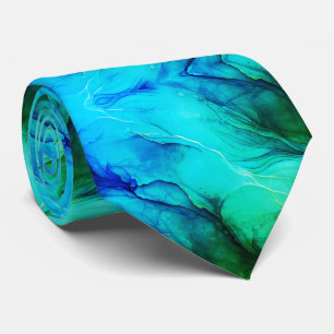 Groen kleurenpalet Flamboyant Bold Vivid Modern Stropdas