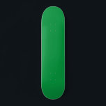 Groen kleurenskateboard persoonlijk skateboard<br><div class="desc">Groen kleurskateboard met platte kleur. Vast groen gekleurd Schaats dek</div>