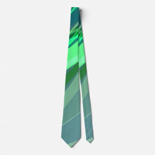 Groen kleurrijk Abstract Stropdas (Voorkant)