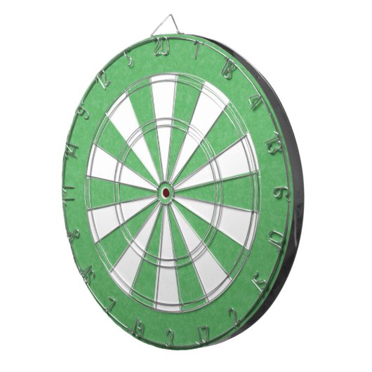 Groen kleurrijk karton voor retro dartbord (Voorkant Rechts)