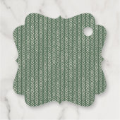 Groen kleurrijk kerstvierkant Fancy vierkant cadea Bedankjes Labels (Achterkant)