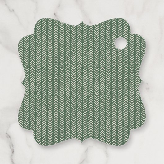 Groen kleurrijk kerstvierkant Fancy vierkant cadea Bedankjes Labels (Achterkant)