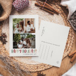 Groen kleurrijk Prettige feestdagen Verticaal 3 Fo<br><div class="desc">Dit groene, kleurrijke prettige feestdagen verticale briefkaart met drie fotovakanties is ideaal voor uw leuke, creatieve, heldere feestelijke groet. Het is een uniek, speels modern lettertype in rood, boho tan, en licht en donkergroen, maken een gelukkig seizoensgebonden gevoel mogelijk. Als je de donkere winter van je geliefden wilt ophelderen met...</div>