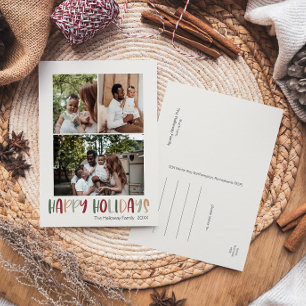 Groen kleurrijk Prettige feestdagen Verticaal 3 Fo