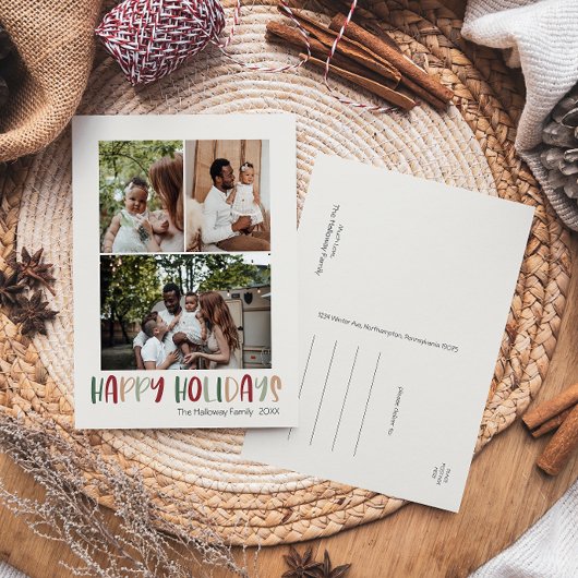 Groen kleurrijk Prettige feestdagen Verticaal 3 Fo