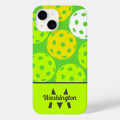 Groen Koel Modern Monogram Case-Mate iPhone Case (Achterkant)