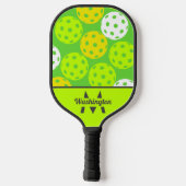 Groen Koel Modern Monogram Pickleball Paddle (Achterkant)