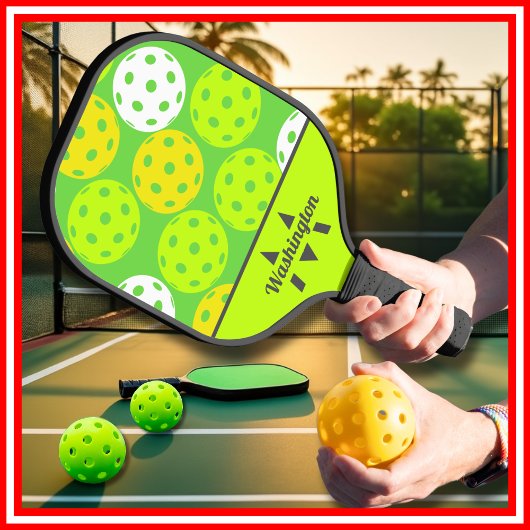 Groen Koel Modern Monogram Pickleball Paddle