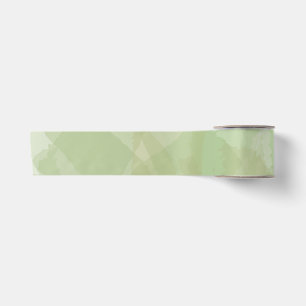 Groen, koel, trendy waterverf abstract patroon satijnen lint