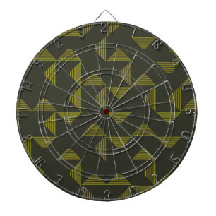 Groen, koel, uniek, driehoekspatroon dartbord