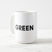 groen koffiemok (Voorkant links)