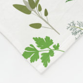 Groen koken Culinaire tuin kruiden Fleece Deken (Hoek)