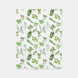 Groen koken Culinaire tuin kruiden Fleece Deken